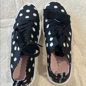 Kate Spade Black and White Polka Dot Sneakers
